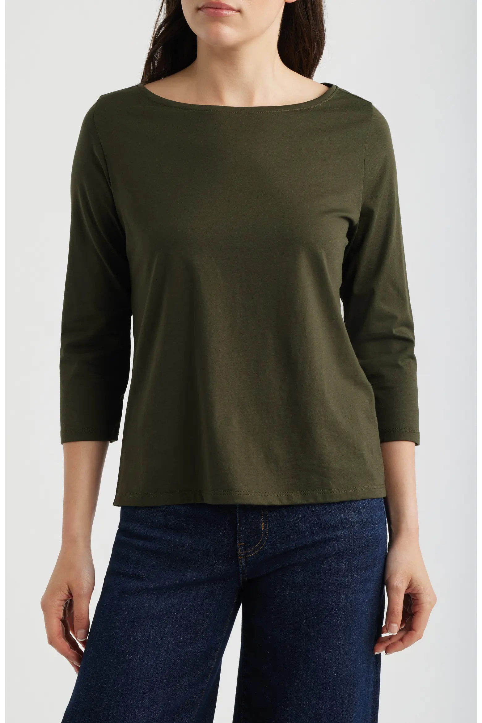 Bateau Neck Jersey Top (Women) | Nordstrom | Nordstrom