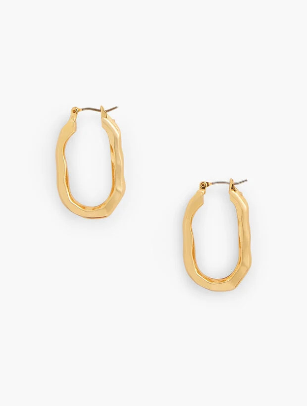 Textured Hoop Earrings | Talbots
