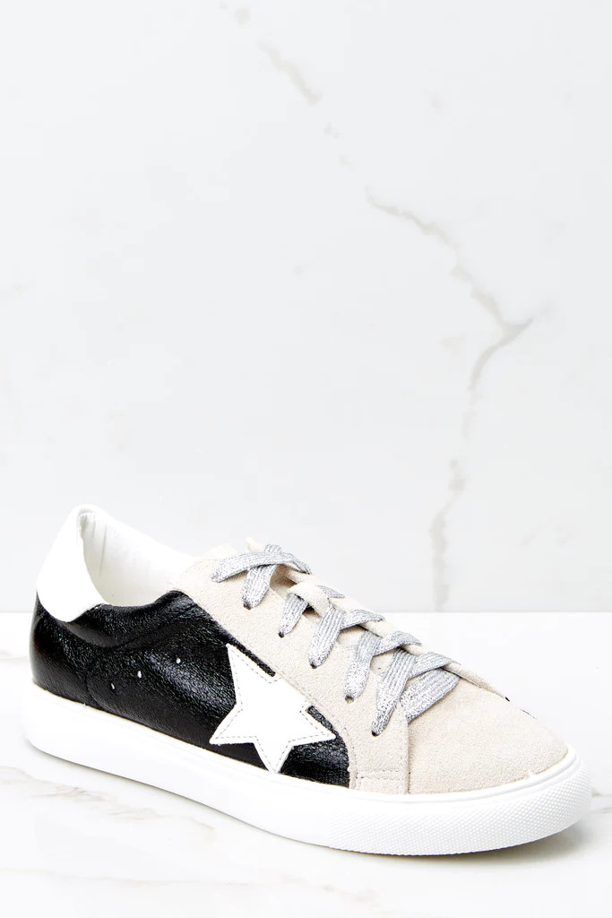 Getting Better Black Sneakers | Red Dress 