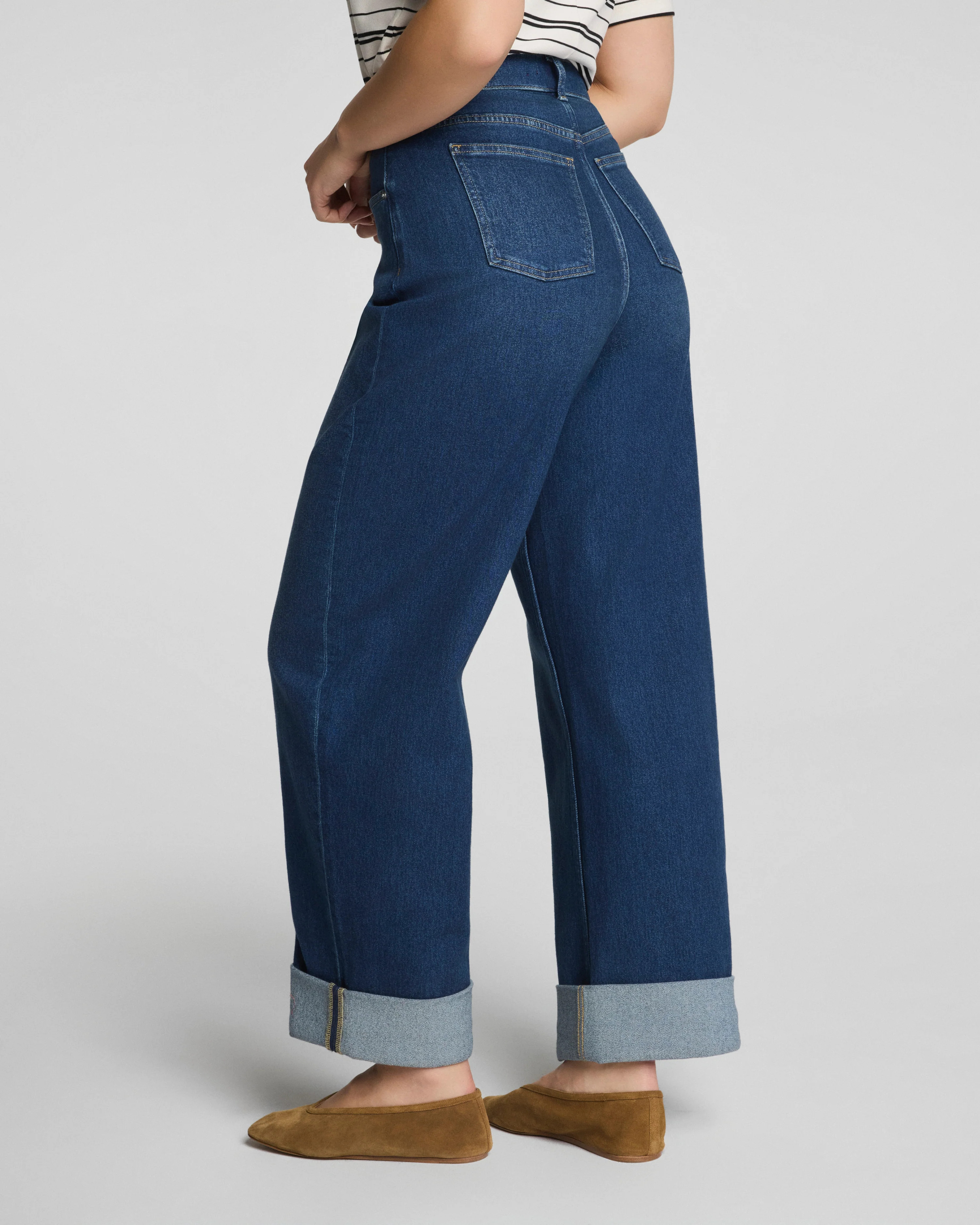 SPANXshape™ Authentic 360Cuffed Horseshoe Jeans | Spanx