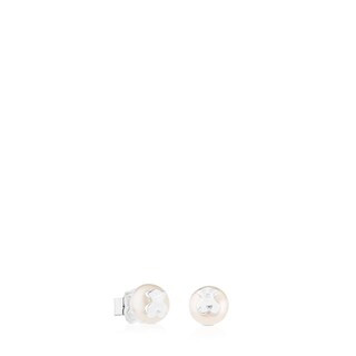 Silver Earrings with pearls TOUS Bear | TOUS USA