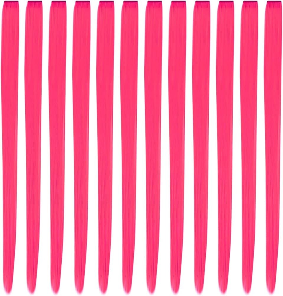This item:  YaFex 12 Pcs Clip in Hair Extensions, 22 Inch Colored Hair Extensions Party Highlight... | Amazon (US)