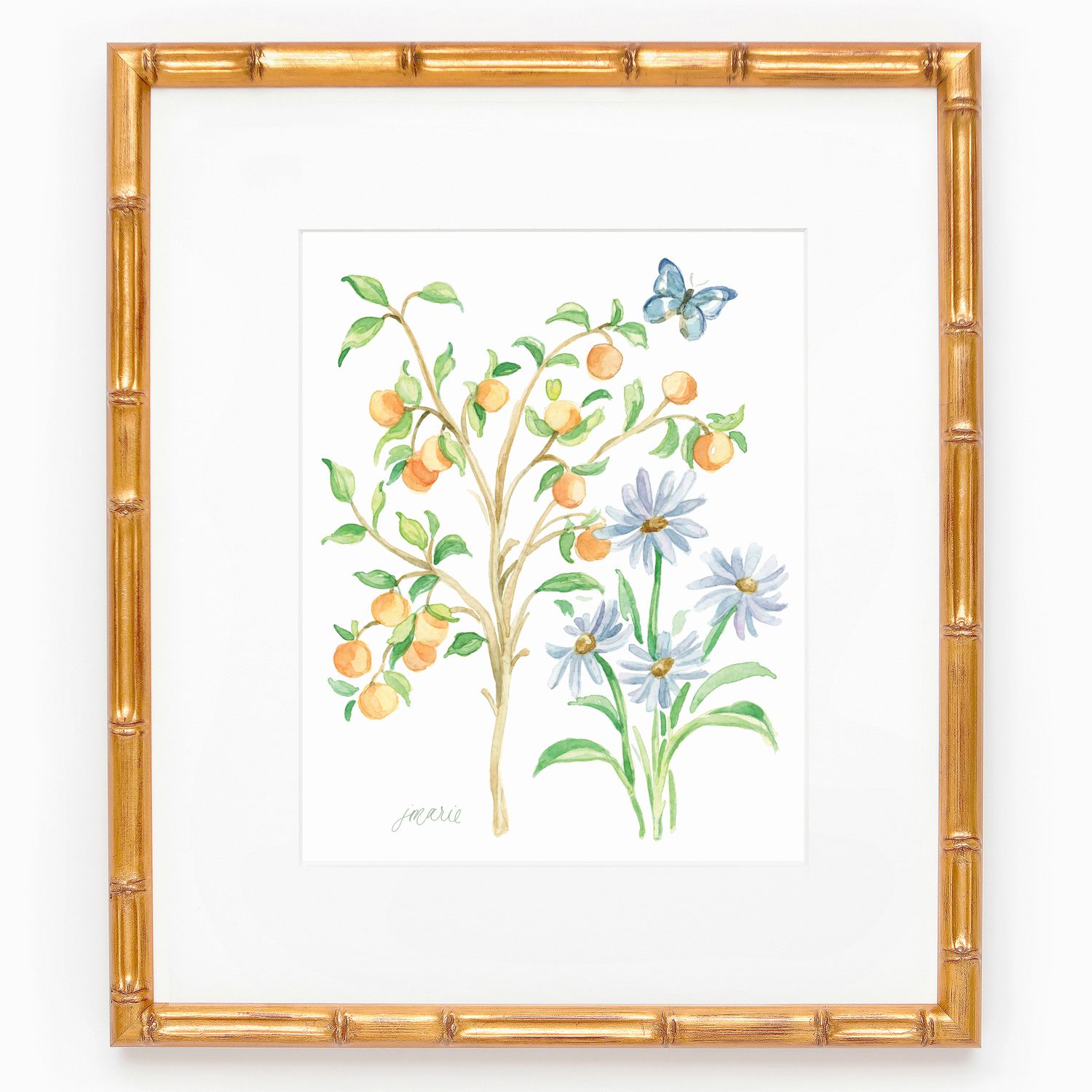 September Birth Month Botanical Watercolor Art Print — Simply Jessica Marie | Simply Jessica Marie