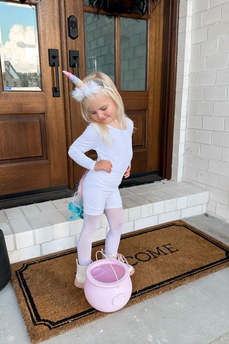 Easy cute DIY toddler unicorn costume! 
.


#LTKkids #LTKHalloween #LTKbaby