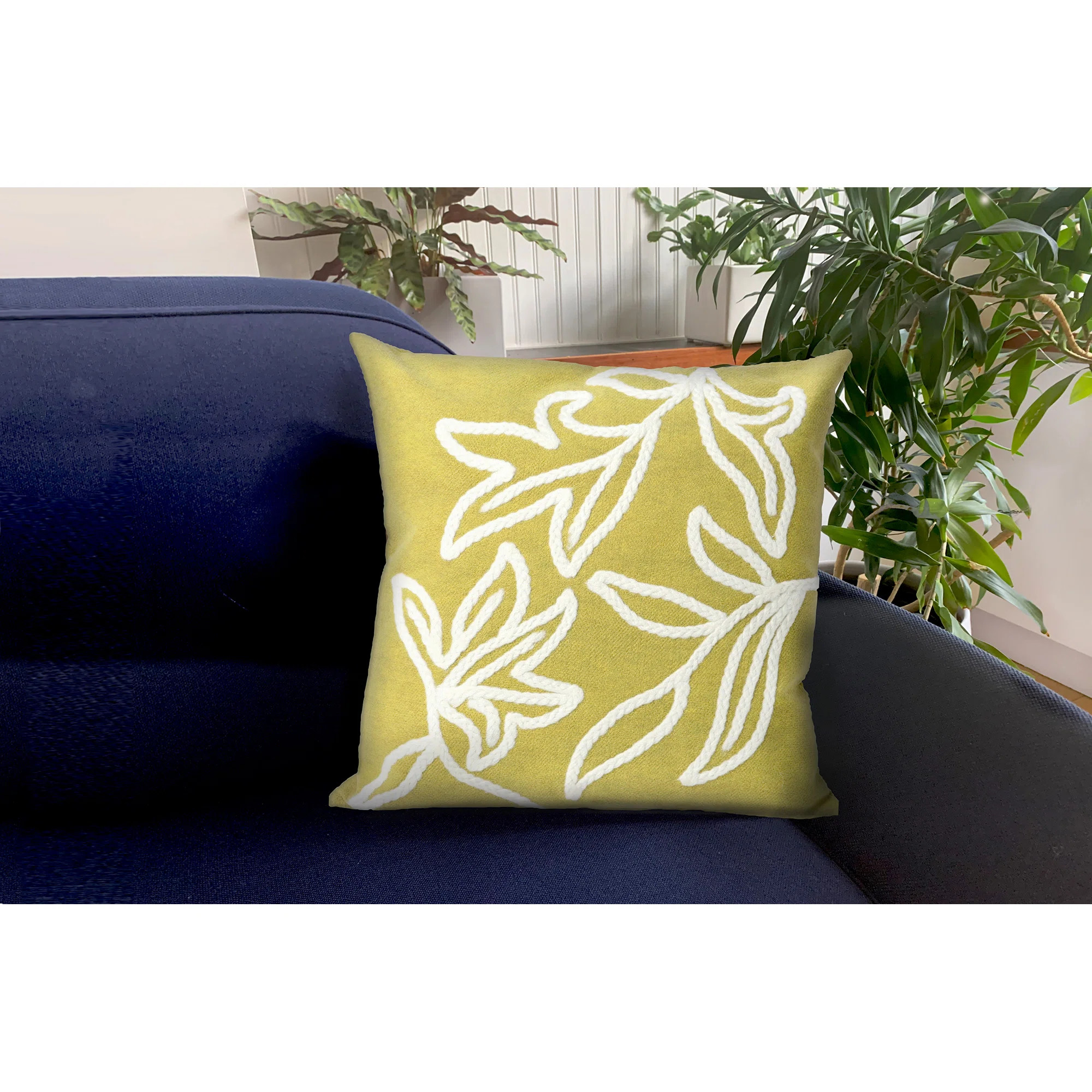 Embroidered Indoor/Outdoor Throw Pillow | Wayfair North America