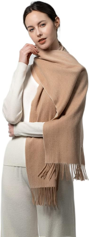 MERINOSNUG Merino Wool Alpaca Scarf Australian Women's Pashmina Shawl Wraps for Evening Dress Wed... | Amazon (US)