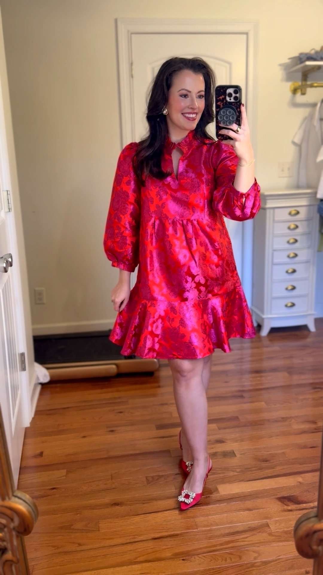 Christmas party outfit
Holiday party outfit dress
Pink red dress 
30% off now for Black Friday!
I’m wearing a Small

#LTKHoliday #LTKCyberWeek