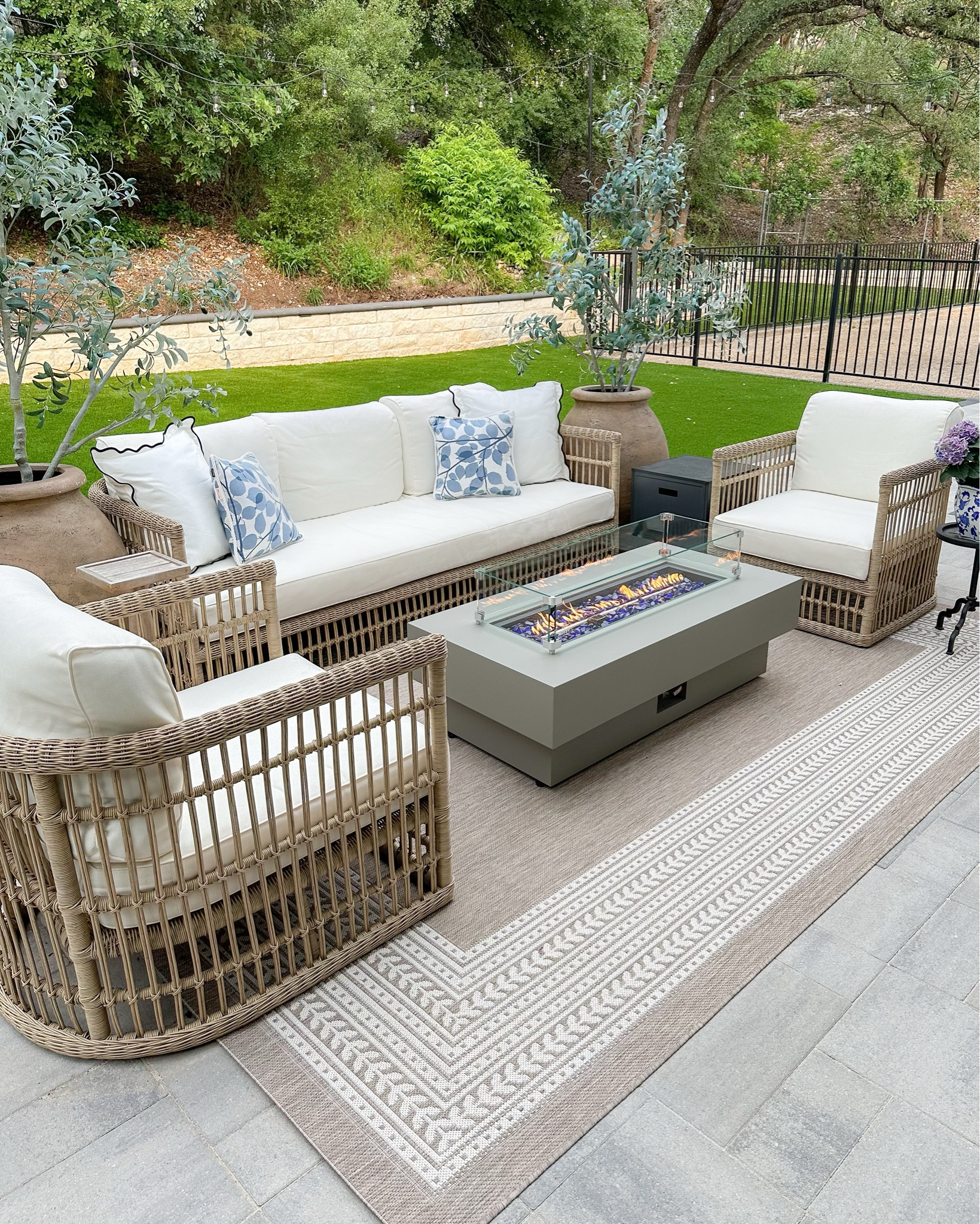 Outdoor furniture on SALE! 🙌🏼 This outdoor sofa and barrel lounge chairs are so comfortable and have held up so well! Quality is a 10/10. Linking our furniture covers we use for this from Amazon! 

#LTKSeasonal #LTKhome #LTKsalealert