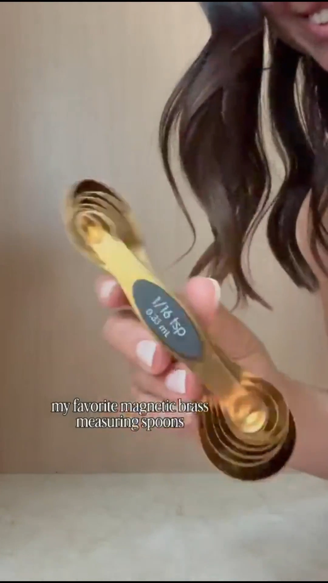 I’ve been using these magnetic brass measuring spoons in my kitchen and they’re one of those small upgrades that makes everyday cooking easier. The double-sided design fits neatly into spice jars, and the magnetic stack keeps them organized in the drawer so they don’t scatter everywhere.

I linked this stainless steel magnetic measuring spoon set here if you’re looking for accurate measuring spoons, brass kitchen tools, or space-saving kitchen gadgets for baking, spices, and everyday cooking.
@Amazon
 

 