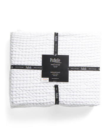 Made In Portugal Waffle Coverlet | TJ Maxx