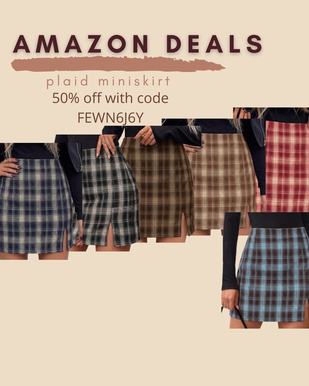 $12 ends 9/23

Amazon fashion
Amazon deals
Plaid miniskirt
Fall fashion

#LTKSaleAlert