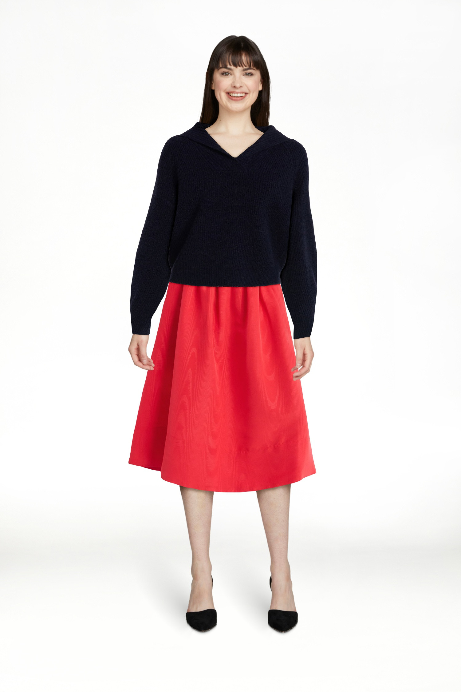 Free Assembly Women's V-Collar Sweater with Long Sleeves, Midweight, Sizes, XS-XXL | Walmart (US)