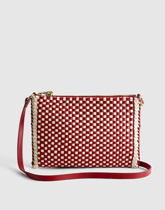 The Signature Woven Crossbody Pouch | Madewell