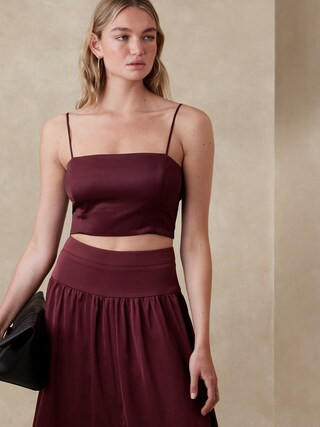 Cropped Bandeau Top | Banana Republic Factory