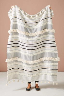 Edna Embellished Throw Blanket | Anthropologie (US)