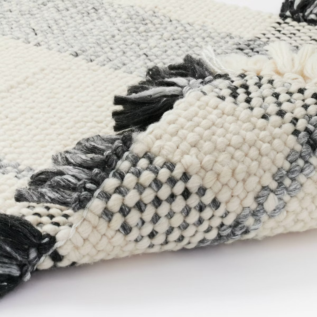 Laurelhurst Indoor/Outdoor Plaid Rug Black/White - Threshold™ designed with Studio McGee | Target