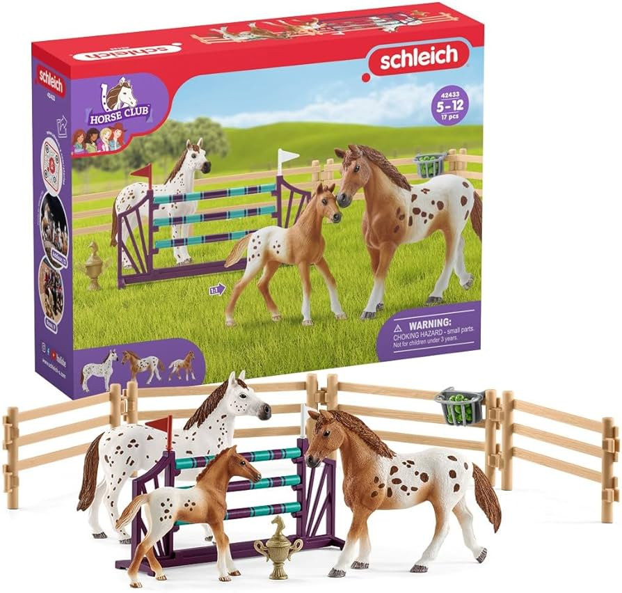 Schleich Horse Club, Horse Toys for Girls and Boys, Lisa's Tournament Training Horse Set with App... | Amazon (CA)