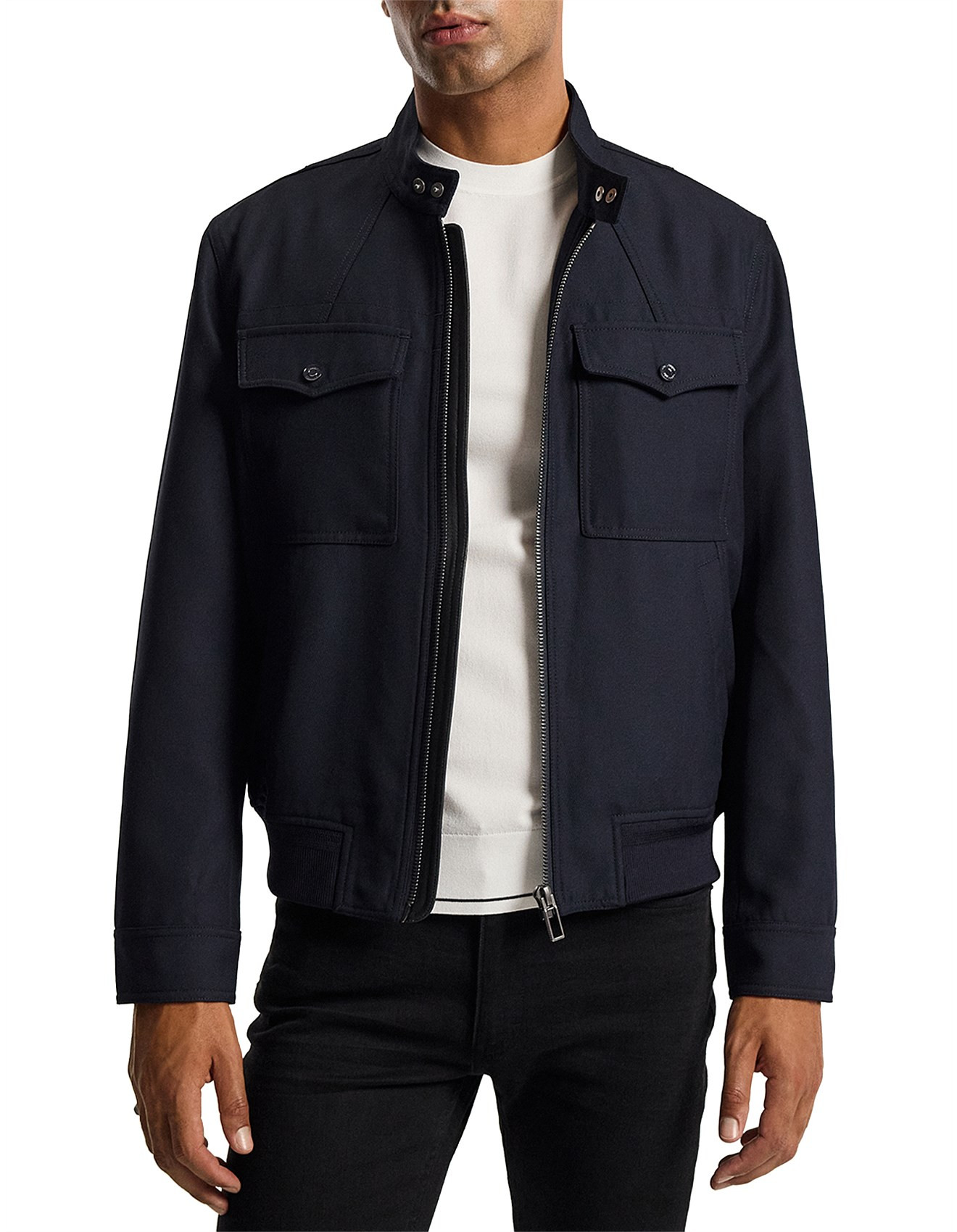 WOOL BOMBER JACKET | David Jones (Australia & New Zealand)