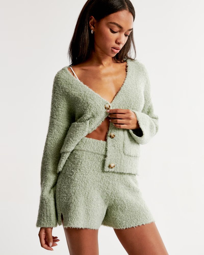 Lounge Boucle Sweater Short | Abercrombie & Fitch (US)