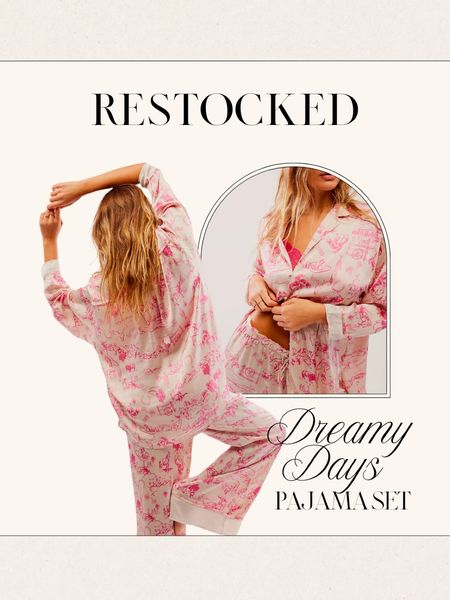 Best pajamas from Free People // satin pajamas, pajama set, satin pajama set, printed pajamas

#LTKfindsunder100 #LTKSeasonal #LTKstyletip