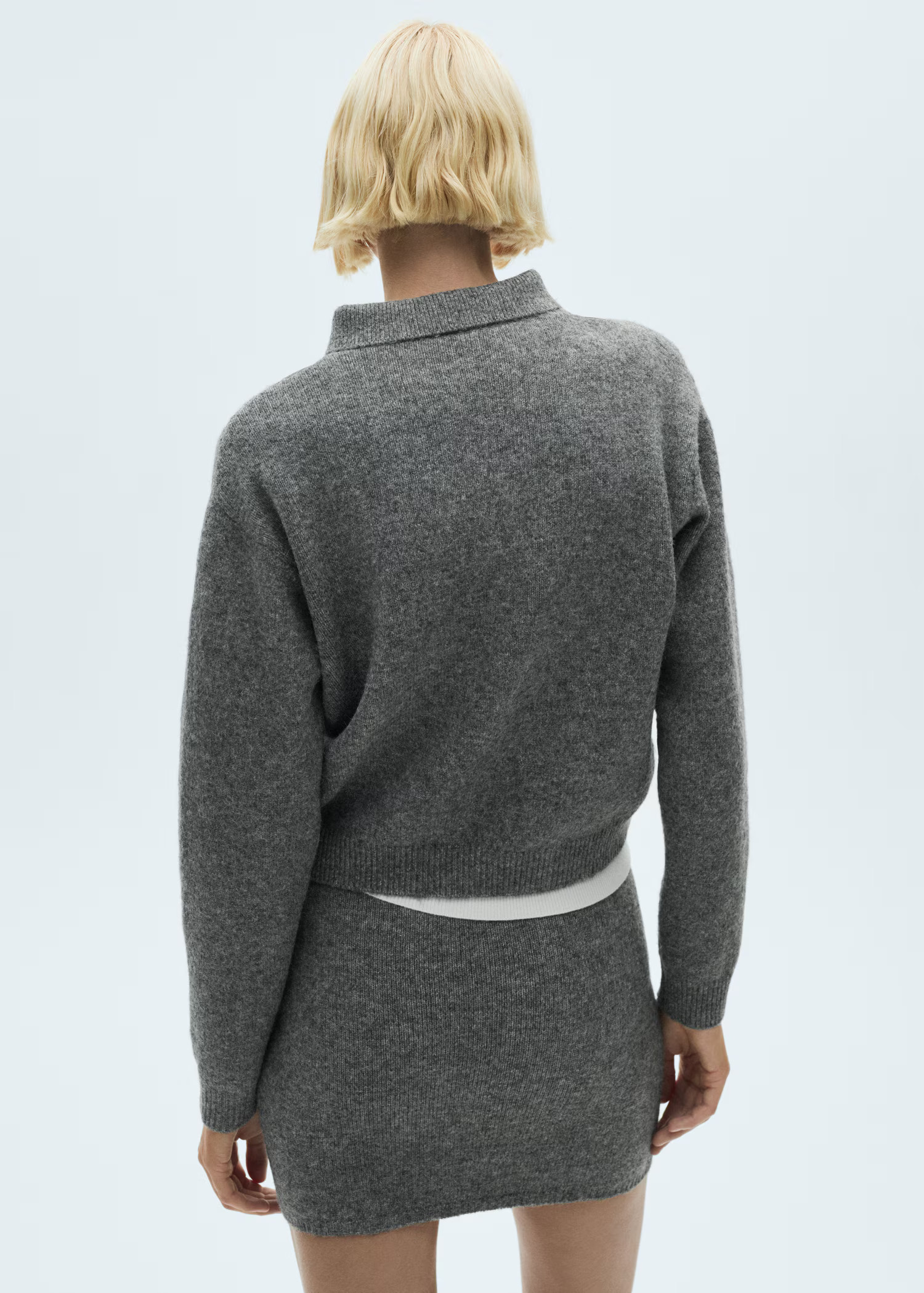 Combined shirt-collar sweater - Women | MANGO USA | Mango (US/MX/AU)