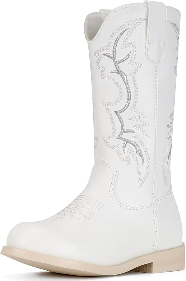 IUV Cowgirl Boots Cowboy Boots For Girls Boys Kids Toddler Fashion Western Boots Mid Calf Riding ... | Amazon (US)
