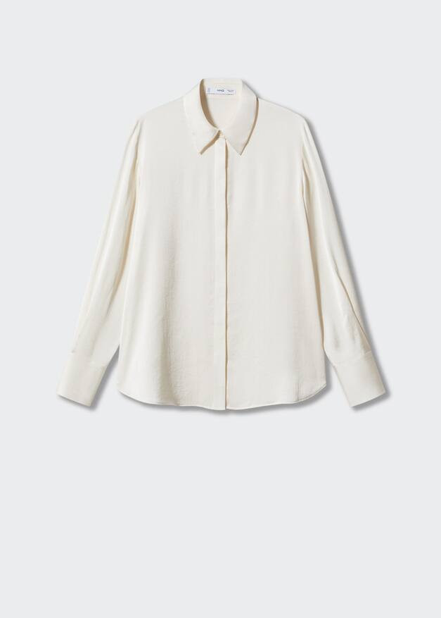 Fließende Satinbluse | MANGO (DE)