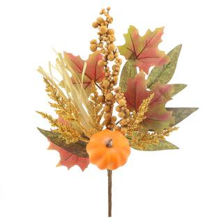 Orange Pumpkin & Maple Leaf Spray by Ashland® | Michaels Stores