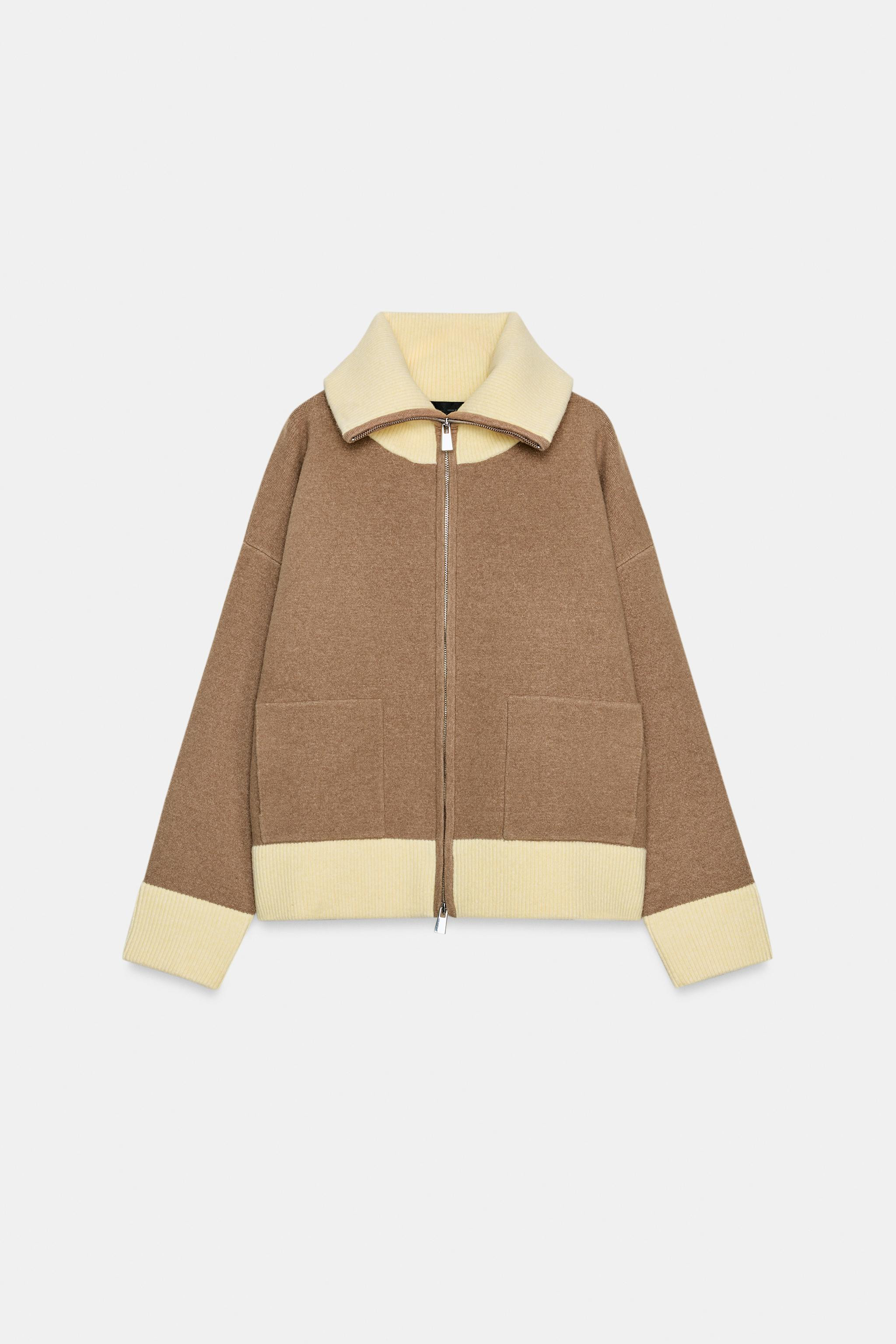 ZIP-UP KNIT CARDIGAN | Zara UK