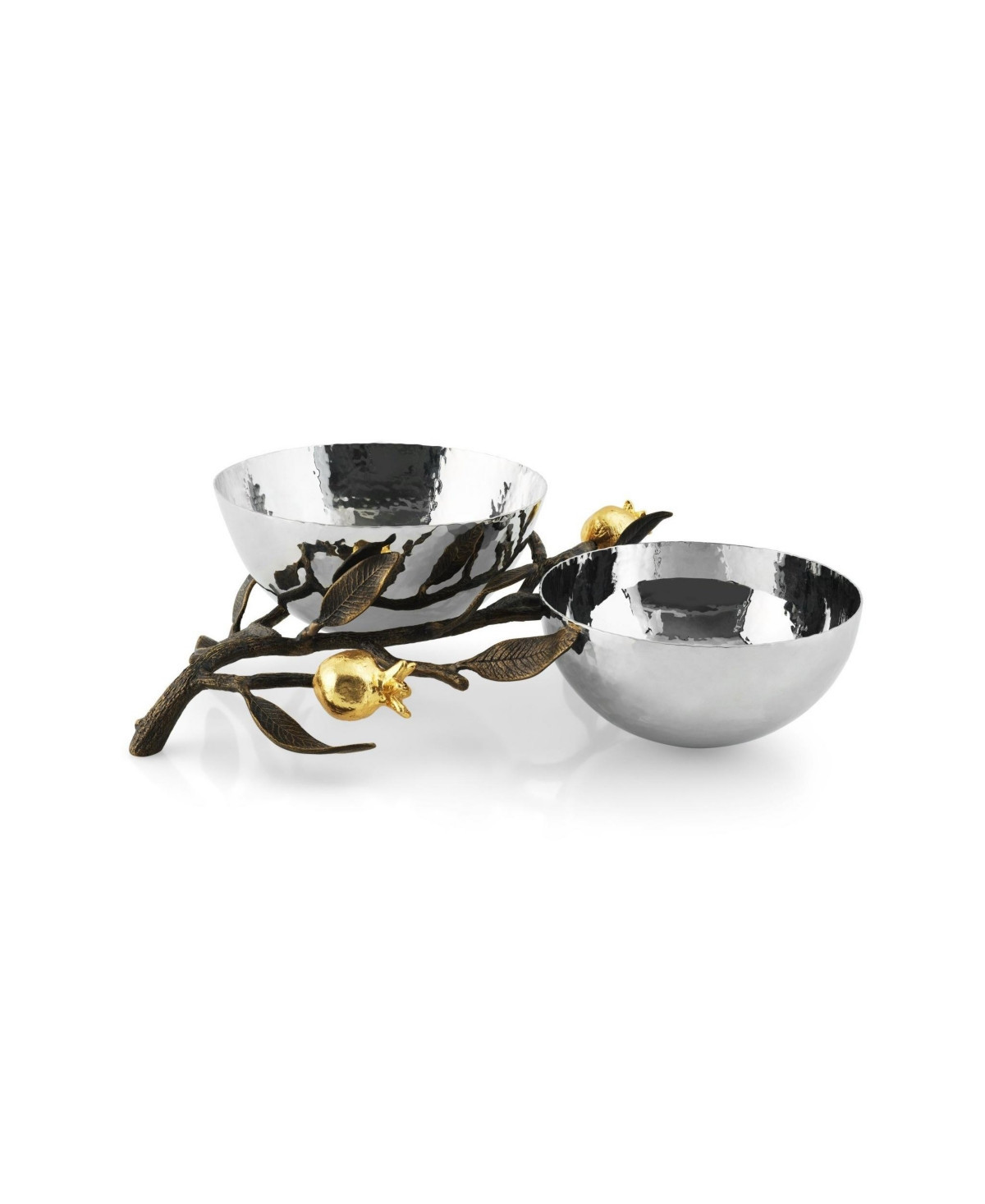 Michael Aram Pomegranate Double Dish - Stainless Steel | Macy's