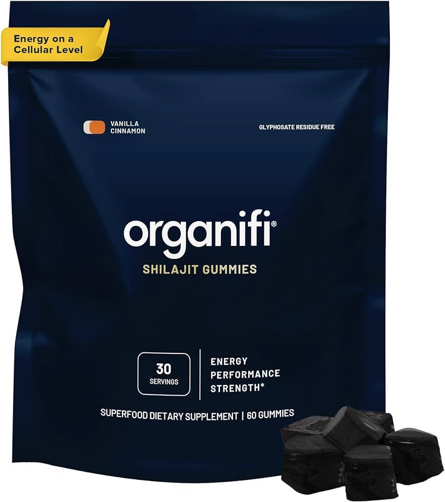 Organifi - Shilajit Gummies - Supports Natural Energy and Strength - Vanilla Cinnamon, 30 Serving... | Amazon (US)