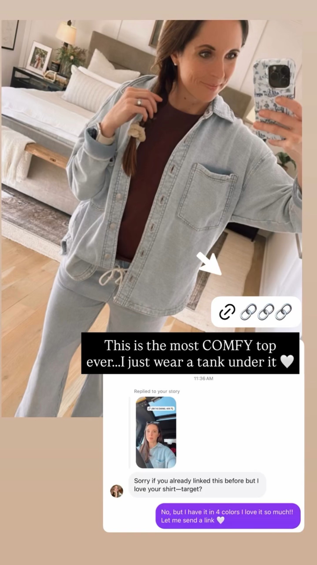 This is the most COMFY top ever from Z Supply…..I just wear a tank under it 🤍 #Zsupply Hunter knit all day top jacket 

#LTKmomlife #LTKootd #LTKTravel