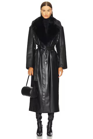 LAMARQUE Sarita Coat in Black from Revolve.com | Revolve Clothing (Global)