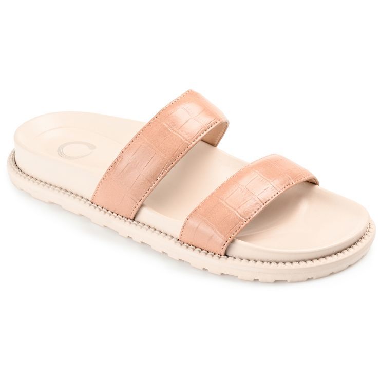 Journee Collection Womens Stellina Slide Flat Sandals | Target
