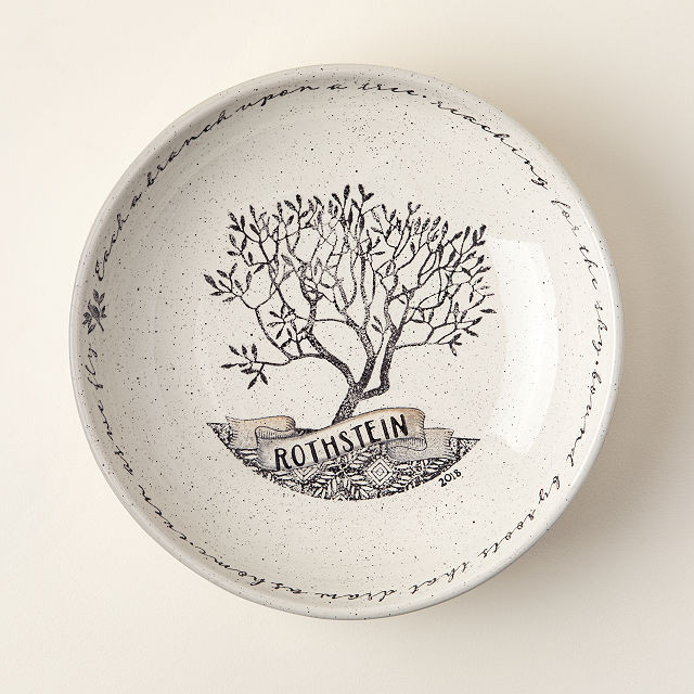 Personalized Family Tree Serving Bowl | UncommonGoods