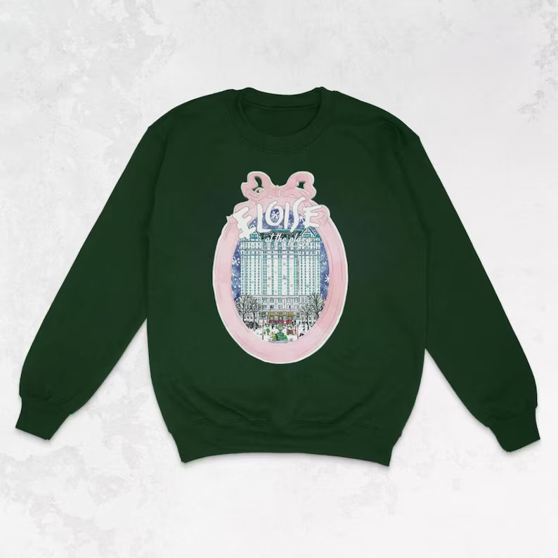 At the Plaza Christmastime Sweatshirt/ Eloise /Oversized Sweatshirt / Summer / Vintage /Aesthetic... | Etsy (US)