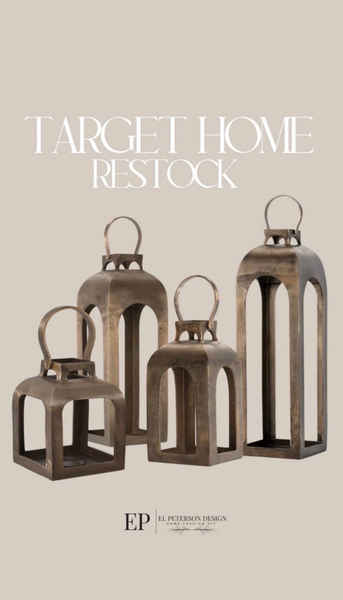 Target 
Restock
Floor lanterns

#LTKHome