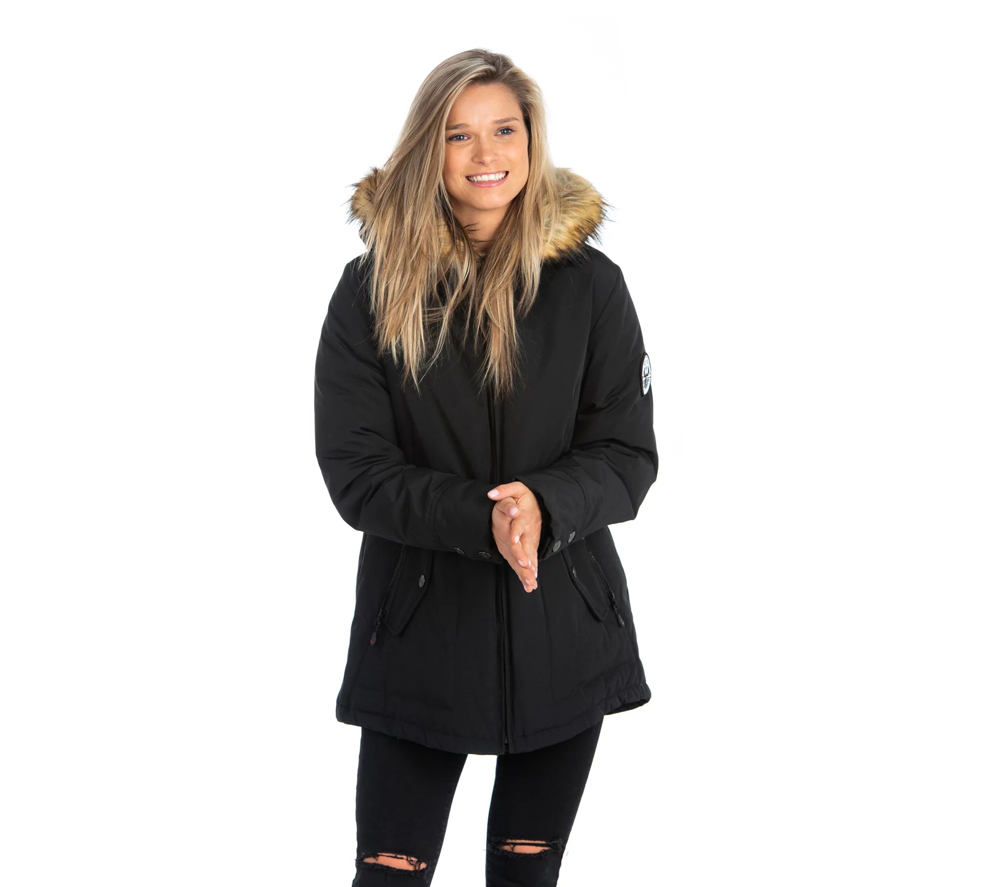 Arctic Expedition Women's Down Short A-Line Parka - QVC.com | QVC