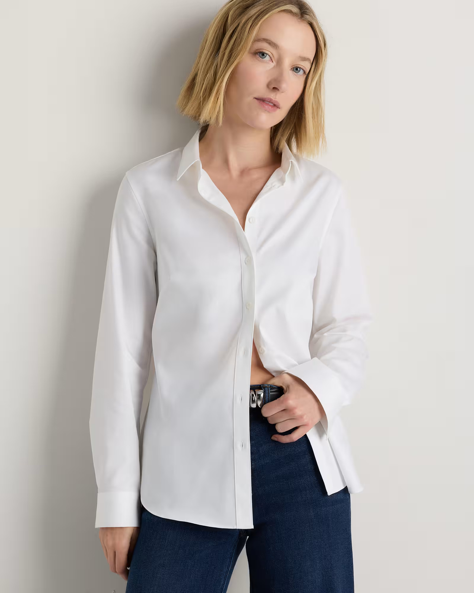 Organic Stretch Cotton Tailored Shirt | Quince