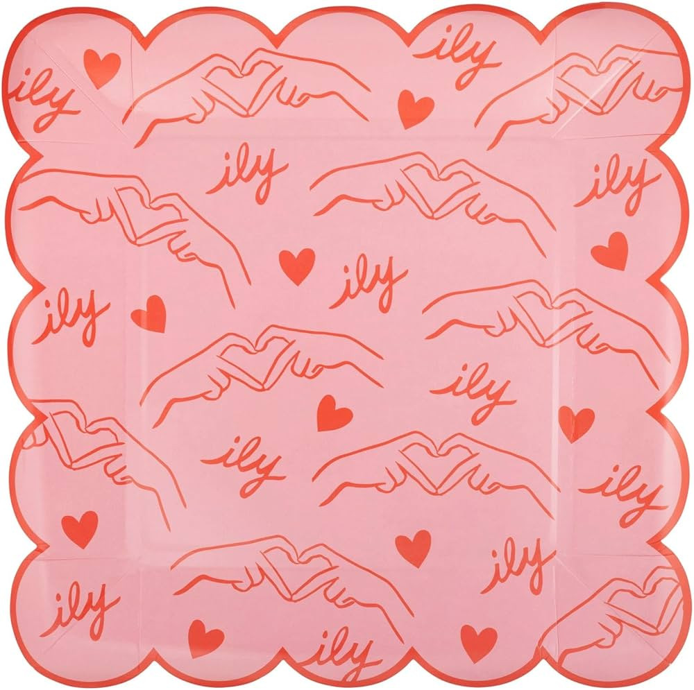 My Mind's Eye Heart You Patterned Paper Plates – Disposable Tableware for Valentine’s Day, Ga... | Amazon (US)