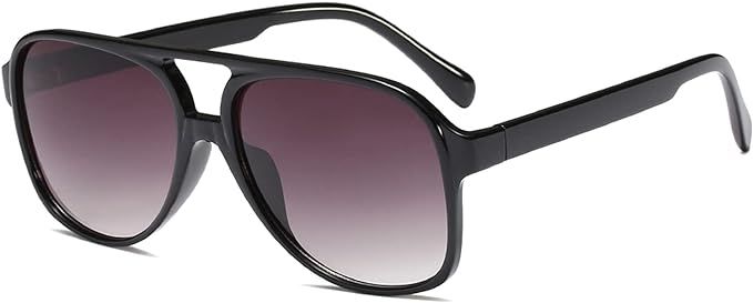 YDAOWKN Classic Vintage Aviator Sunglasses for Women Men Large Frame Retro 70s Sunglasses | Amazon (US)