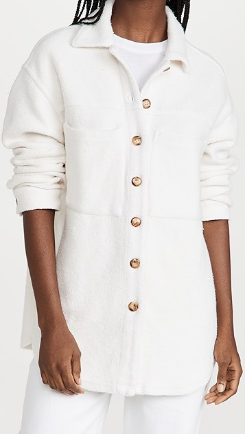 Teddy Fleece Shacket | Shopbop