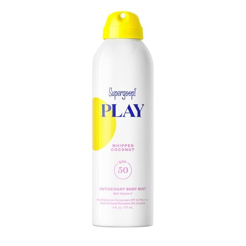 Supergoop! PLAY Antioxidant Body Mist Vitamin C -SPF 50 PA++++ Broad Spectrum Sunscreen - Body Sp... | Amazon (US)