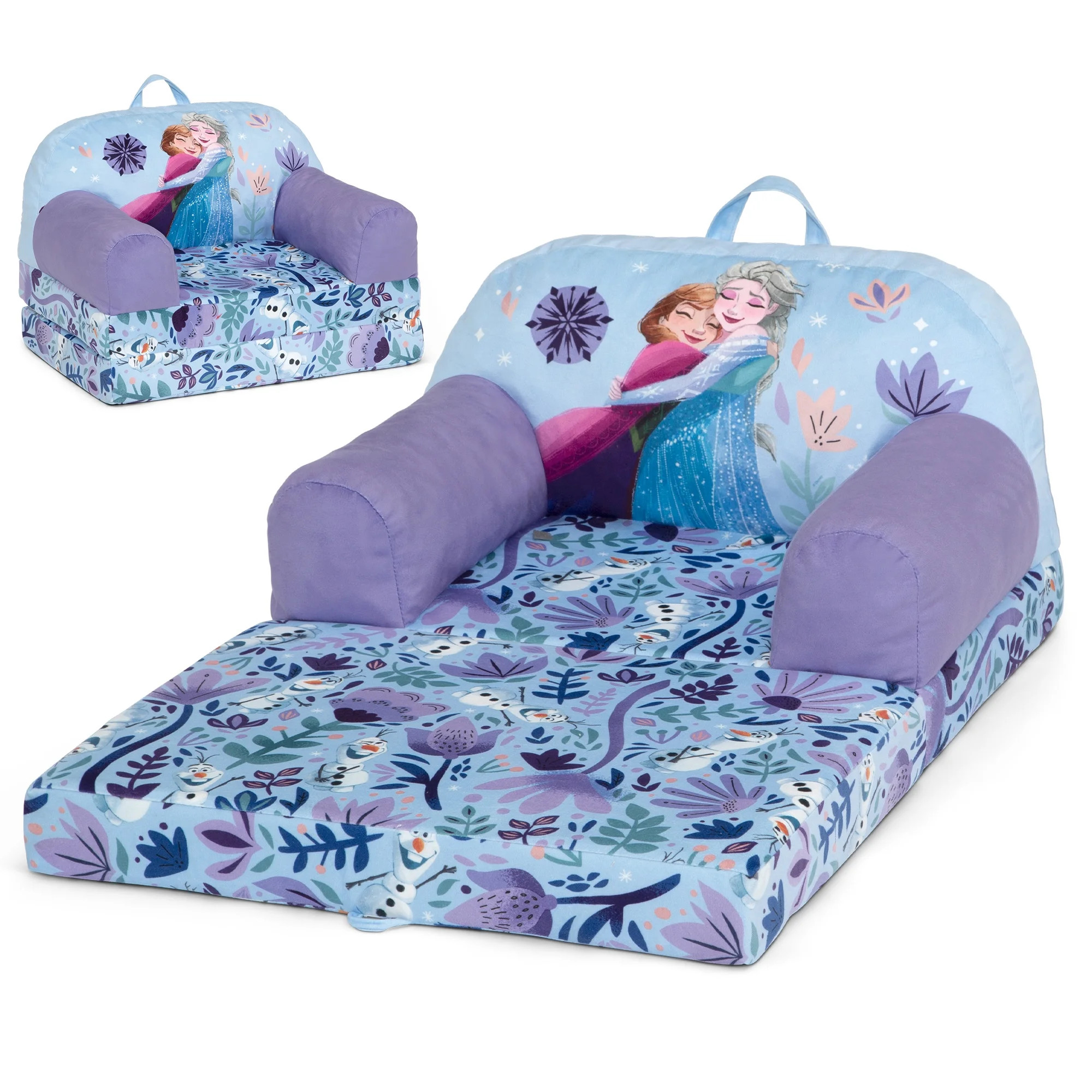 Disney Frozen Cozee Buddy Flip-Out Chair by Delta Children, Purple | Walmart (US)