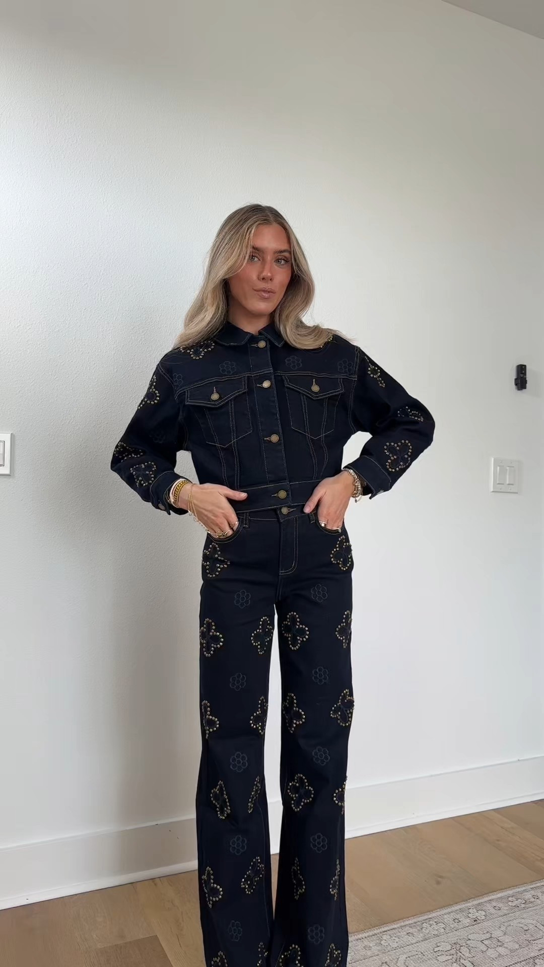 @thenolishop clothing haul I’m 5’4 and wearing size xs or 24 in the denim jeans. How fun are these pieces? 

#LTKSeasonal #LTKootd #LTKgrwm