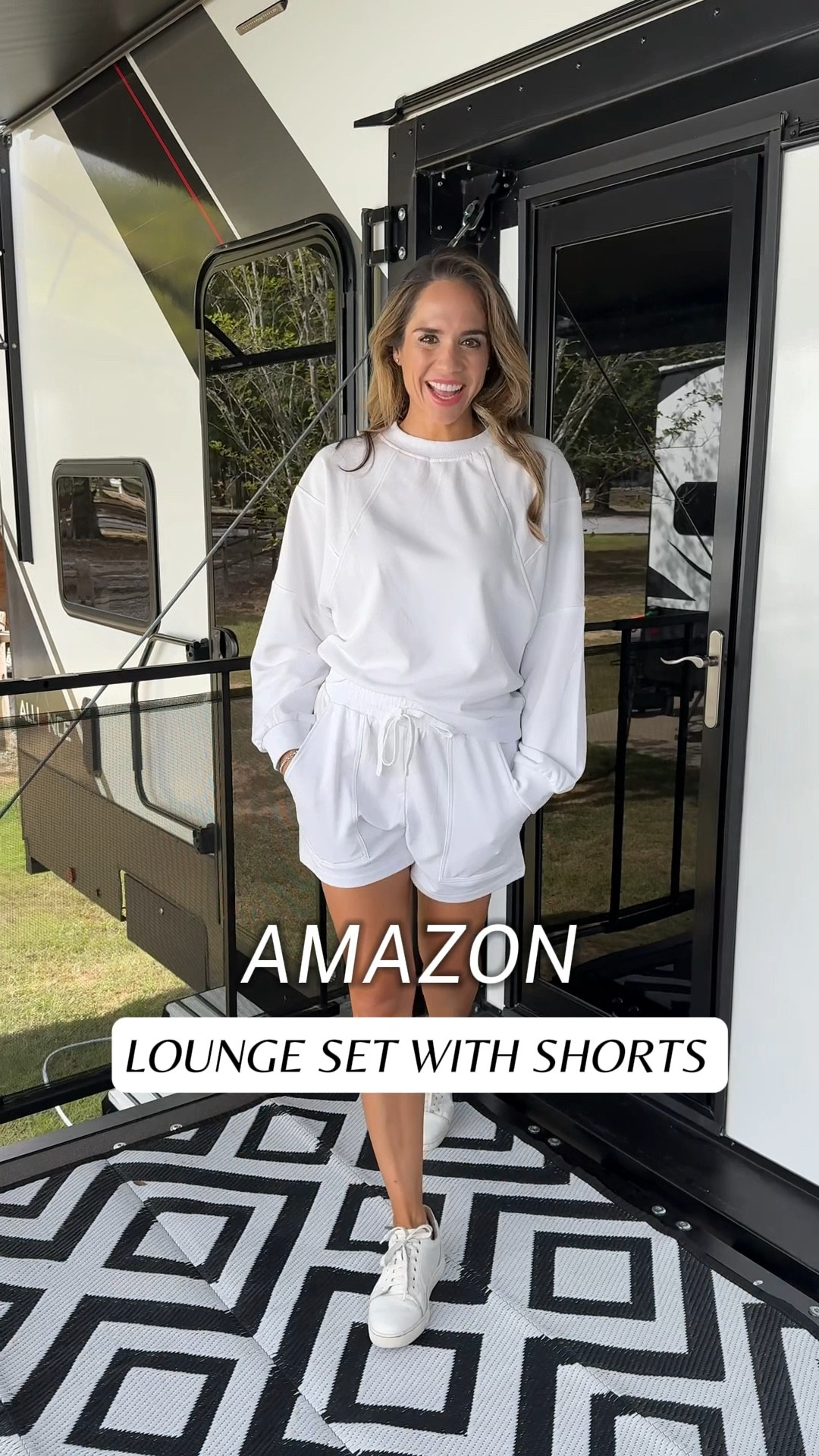 Obsessed with this shorts and long sleeve sweatshirt lounge set! The oversized bat wing arms and high waisted, but not-to-short shorts, is perfect for those who prefer shorts over pants or live in warmer areas! 

I’m wearing a size small 💕


#LTKActive #LTKFindsUnder50 #LTKTravel