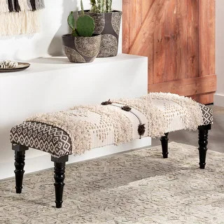 Bollin Bohemian 48-inch Upholstered Bench - 18" x 48" x 16" | Bed Bath & Beyond