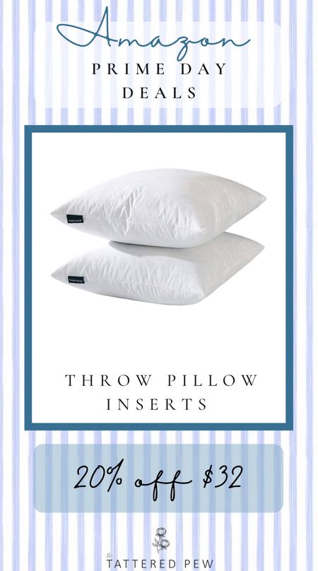 Did you know that Prime Day is today? Shop my top Amazon deals and sales including this set of down throw pillow inserts!

#LTKFind #LTKsalealert #LTKxPrimeDay