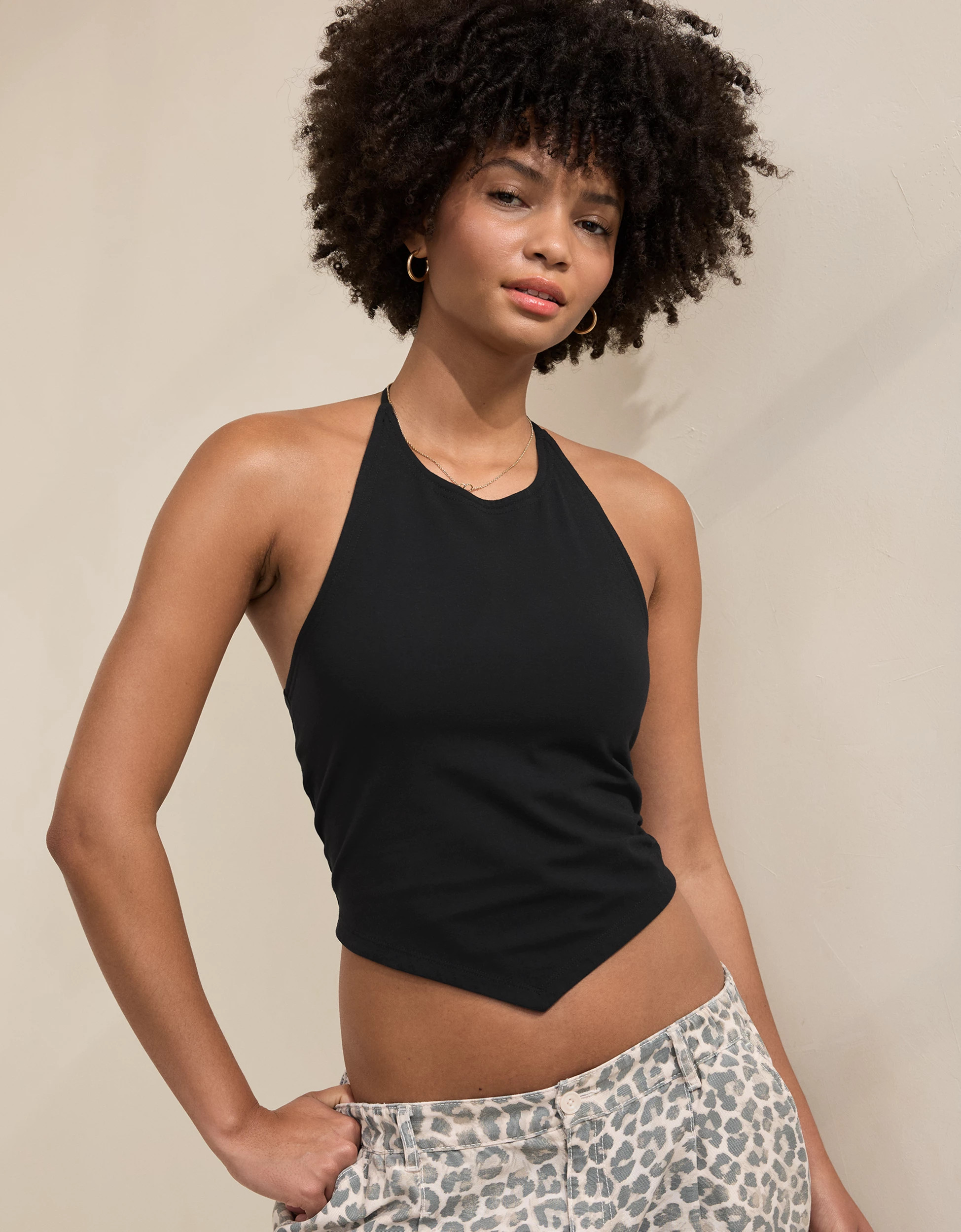 Aerie Handkerchief Hem Braless Tank Top | Aerie