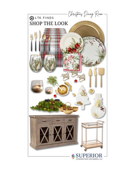 This forest-themed Christmas look is a simple yet elegant way to brighten up your dining room for the holidays. Gold accents add just the right amount of shine and can be used all year long.

#LTKSeasonal #LTKHoliday #LTKhome